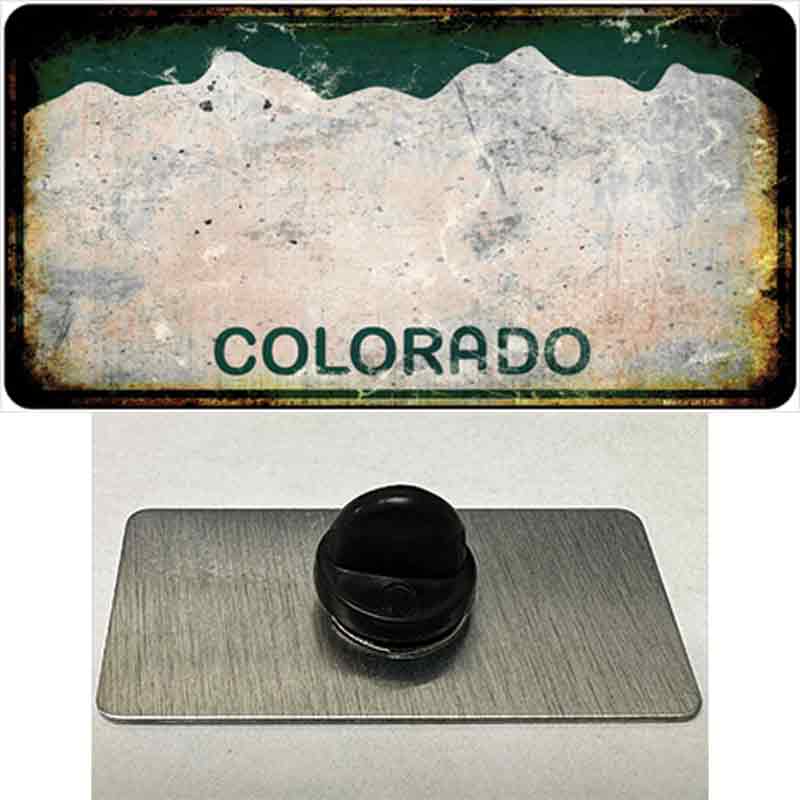 Colorado Rusty Blank Novelty Metal Hat Pin