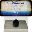 Illinois Rusty Blank Novelty Metal Hat Pin