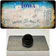 Iowa Rusty Blank Novelty Metal Hat Pin