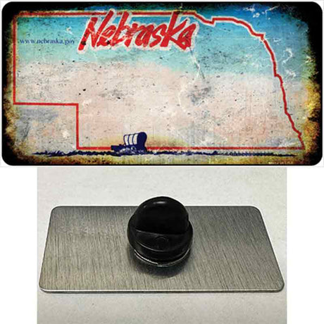 Nebraska Rusty Blank Novelty Metal Hat Pin