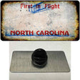 North Carolina Rusty Blank Novelty Metal Hat Pin