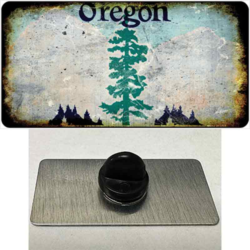 Oregon Rusty Blank Novelty Metal Hat Pin