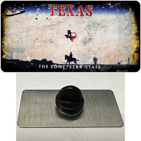 Texas Rusty Blank Novelty Metal Hat Pin