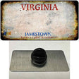 Virginia Rusty Blank Novelty Metal Hat Pin