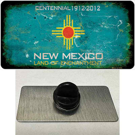 New Mexico Centennial Rusty Blank Novelty Metal Hat Pin