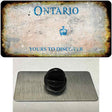 Ontario Canada Rusty Blank Novelty Metal Hat Pin