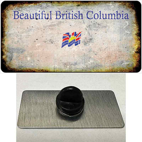 British Columbia Rusty Blank Novelty Metal Hat Pin