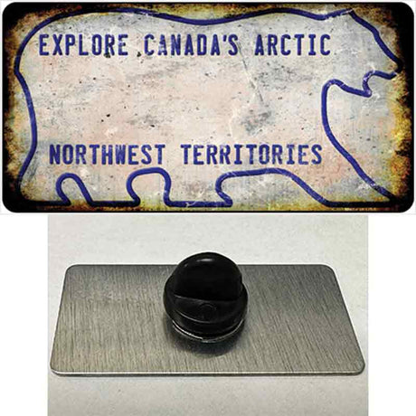 Northwest Territories Rusty Blank Novelty Metal Hat Pin