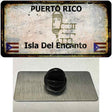 Puerto Rico Rusty Blank Novelty Metal Hat Pin