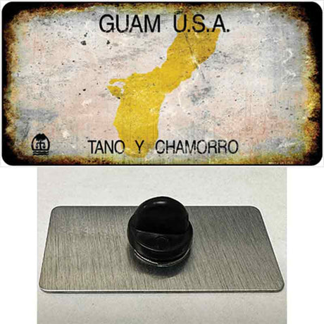 Guam Rusty Blank Novelty Metal Hat Pin