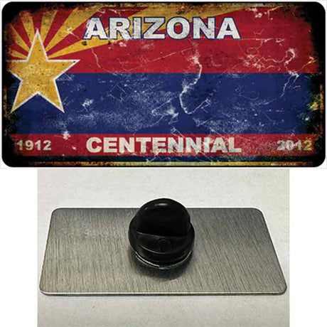 Arizona Centennial Rusty Blank Novelty Metal Hat Pin