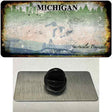 Michigan Rusty Blank Novelty Metal Hat Pin