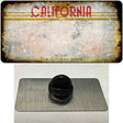 California Golden State Plate Rusty Blank Novelty Metal Hat Pin