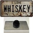 I Love Whiskey Novelty Metal Hat Pin