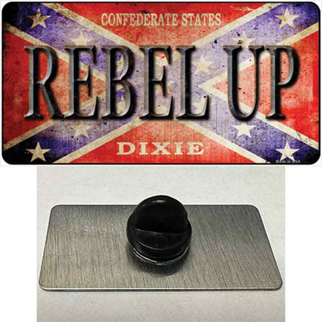 Rebel Up Novelty Metal Hat Pin