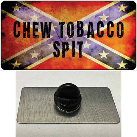 Chew Tobacco Spit Novelty Metal Hat Pin