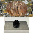 Two Deer On Camo Novelty Metal Hat Pin