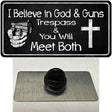 God And Guns Novelty Metal Hat Pin