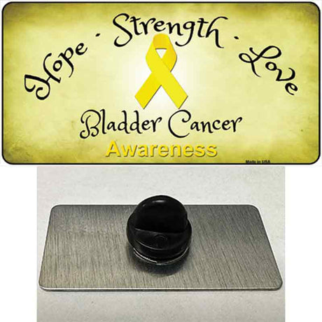 Bladder Cancer Ribbon Novelty Metal Hat Pin