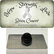 Brain Cancer Ribbon Novelty Metal Hat Pin