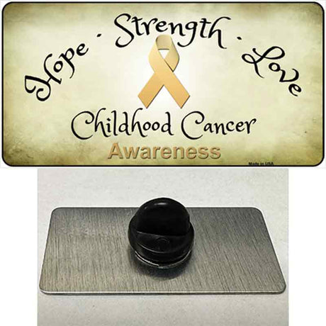 Childhood Cancer Ribbon Novelty Metal Hat Pin