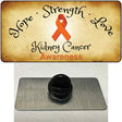 Kidney Cancer Ribbon Novelty Metal Hat Pin