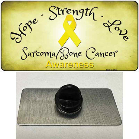 Sarcoma Bone Ribbon Novelty Metal Hat Pin