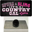 Spurs and Bling Novelty Metal Hat Pin