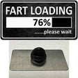 Fart Loading Novelty Metal Hat Pin