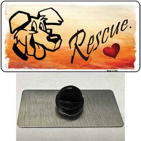 Rescue Dog Novelty Metal Hat Pin