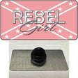 Rebel Girl Pink Novelty Metal Hat Pin