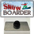 Snow Boarder Novelty Metal Hat Pin