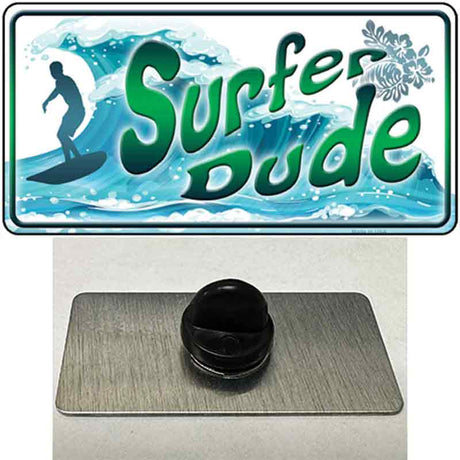 Surfer Dude Novelty Metal Hat Pin