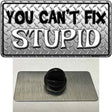 You Cant Fix Stupid Novelty Metal Hat Pin