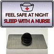 Feel Safe At Night Novelty Metal Hat Pin