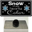 Snow Is My Favorite Color Novelty Metal Hat Pin