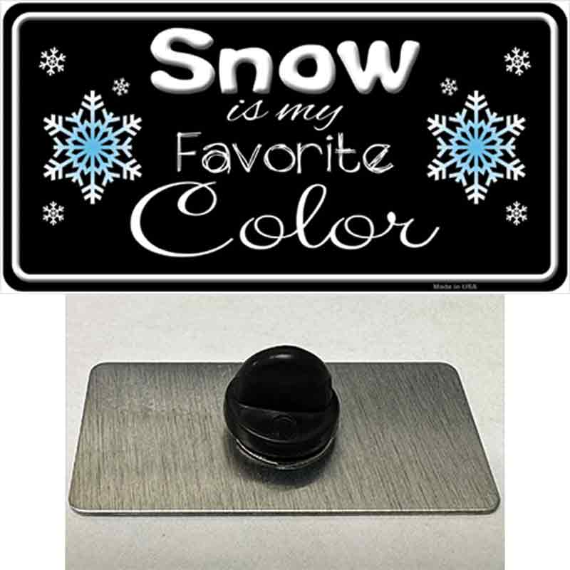 Snow Is My Favorite Color Novelty Metal Hat Pin