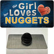 This Girl Loves Her Nuggets Novelty Metal Hat Pin