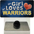 This Girl Loves Her Warriors Novelty Metal Hat Pin