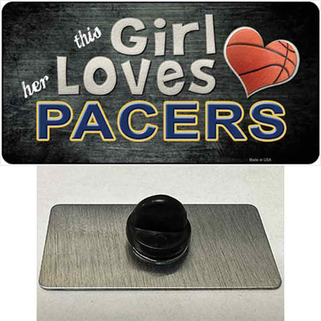 This Girl Loves Her Pacers Novelty Metal Hat Pin