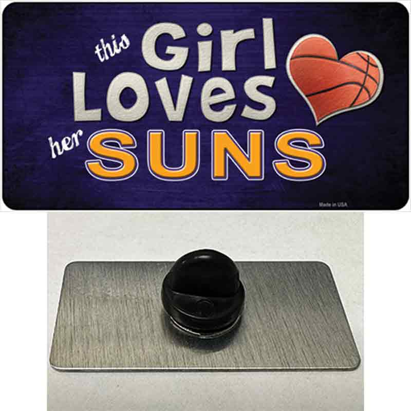 This Girl Loves Her Suns Novelty Metal Hat Pin