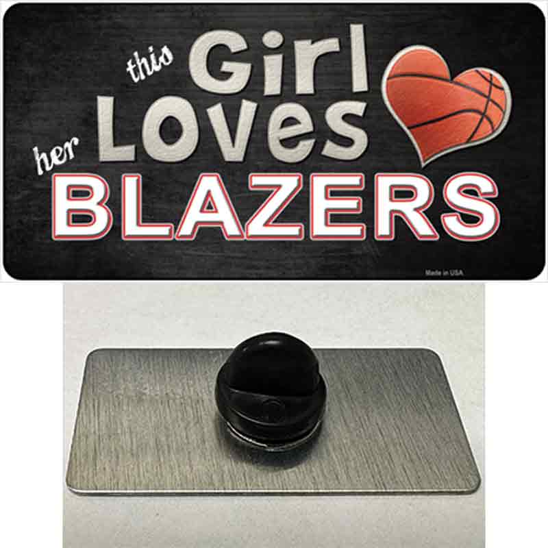 This Girl Loves Her Blazers Novelty Metal Hat Pin