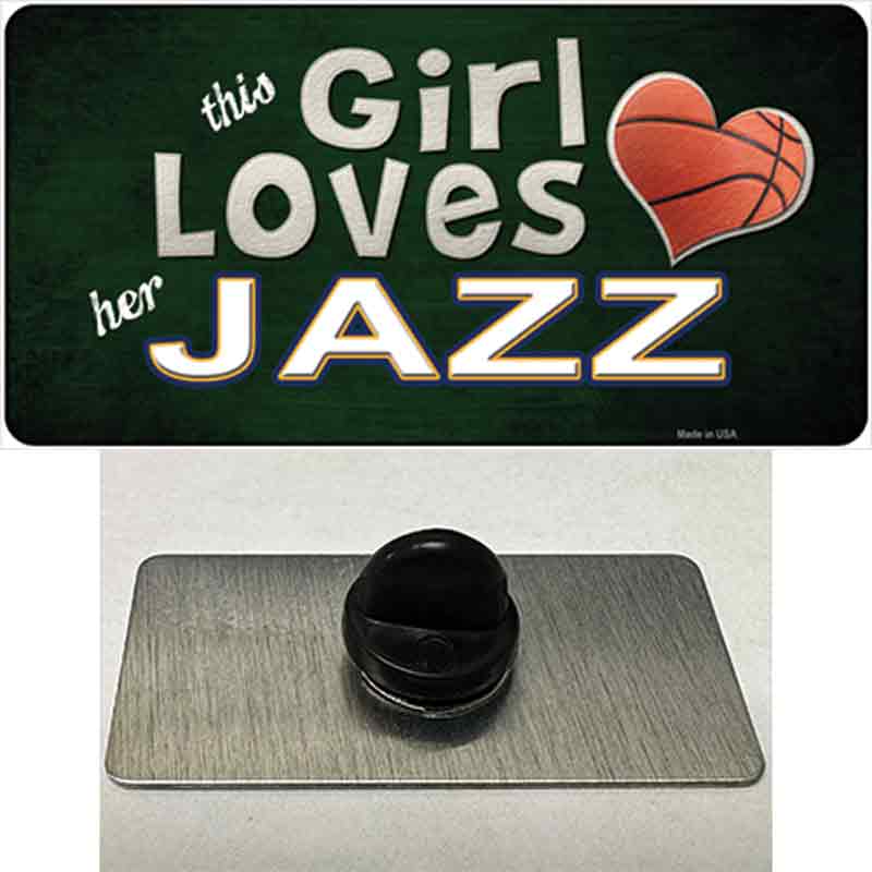 This Girl Loves Her Jazz Novelty Metal Hat Pin