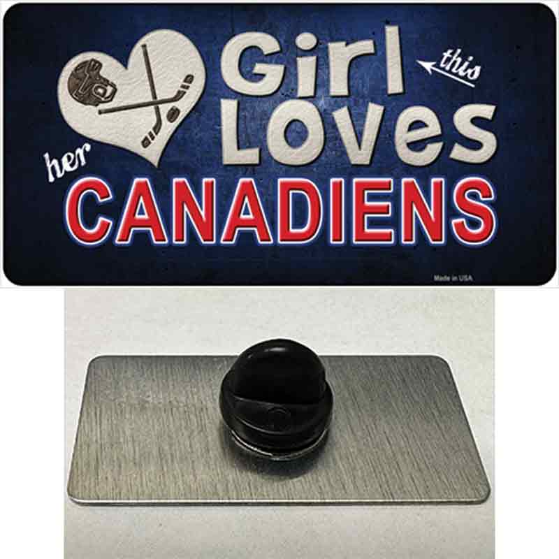 This Girl Loves Her Canadiens Novelty Metal Hat Pin