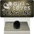 This Girl Loves Her Penguins Novelty Metal Hat Pin