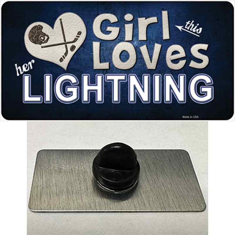 This Girl Loves Her Lightning Novelty Metal Hat Pin