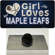 This Girl Loves Her Maple Leafs Novelty Metal Hat Pin