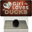 This Girl Loves Her Ducks Novelty Metal Hat Pin