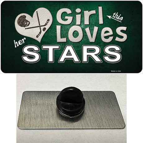 This Girl Loves Her Stars Novelty Metal Hat Pin