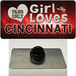 This Girl Loves Cincinnati Novelty Metal Hat Pin